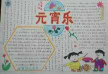 元宵节手抄报：浙江元宵节习俗