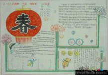 迎新年手抄报：新年打神鼓习俗