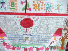迎新年手抄报：送给爱人的新年礼物