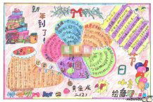 春节手抄报：春节吃春饼