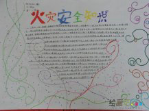 消防安全手抄报资料：外出活动如何注意防火