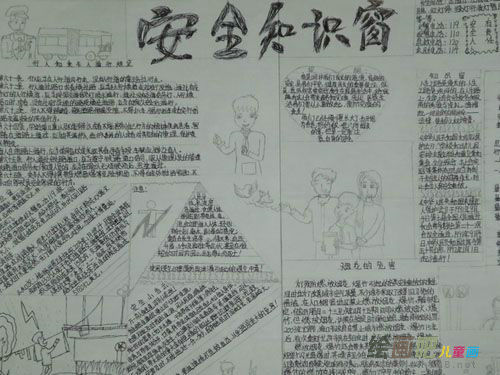 安全教育手抄报：地震发生时怎样保护自己？