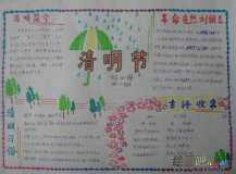 清明节手抄报：纪念革命先烈版面设计图