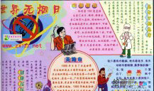 世界无烟日手抄报：手抄报版式