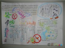 世界无烟日手抄报：吸烟手抄报素材