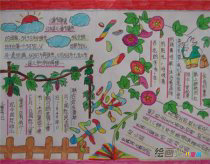 儿童节手抄报：六一的牵牛花