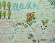儿童节手抄报：我在成长