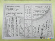防溺水手抄报：好看有创意防溺水手抄报