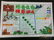 关于防溺水的手抄报：预防未成年人溺水