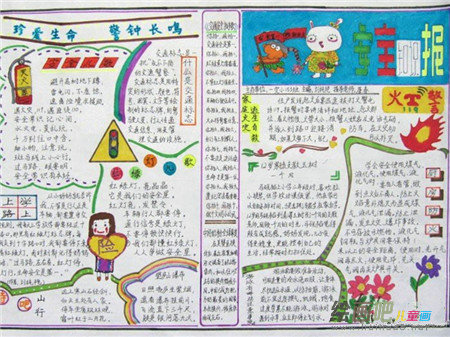 安全教育手抄报：乘坐动车的逃生知识
