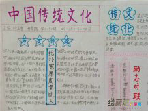中国传统文化手抄报：画按类别分类