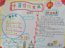 中国传统文化手抄报：画按内容分类