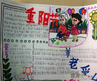 重阳节手抄报：发条短信让你重阳快乐