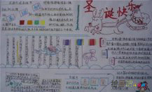 圣诞节手抄报：圣诞老人帮助穷人