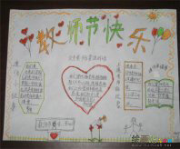 教师节手抄报内容：教师节快乐!