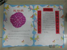中国传统文化手抄报：清明节习俗