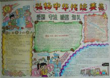 中华传统文化手抄报：传统美德