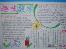 数学手抄报：趣味“三”