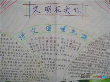 文明礼仪手抄报：弘扬民族文化