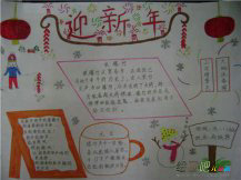 迎新年手抄报：恭贺新禧