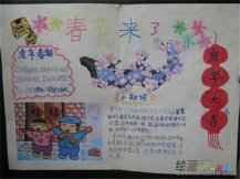 迎新年手抄报：新年好心情