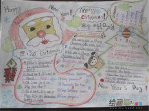 圣诞节手抄报：Merry Christmas