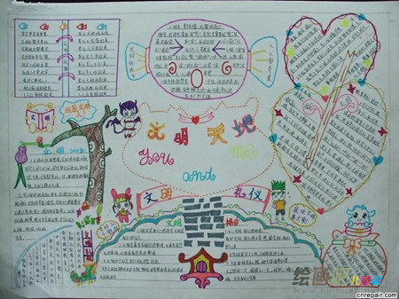 文明礼仪手抄报：文明格言