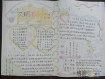 文明礼仪手抄报：我们的礼仪