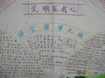 文明礼仪手抄报：个人礼仪