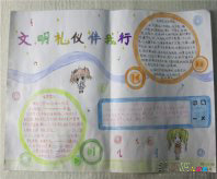 文明礼仪手抄报：做客礼仪