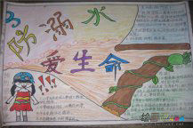 关于防溺水的手抄报：冬泳须谨慎