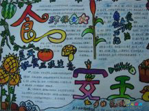 小学生安全手抄报：民以食为天