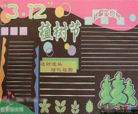 植树节手抄报：绿化和美化家园