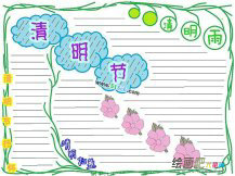 清明节手抄报：清明节的