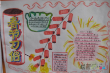 春节手抄报：闹花灯
