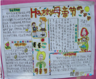 母亲节手抄报：《慈母爱》