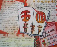 五四青年节手抄报：5.4青年节作文