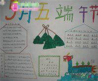 端午节手抄报：端午节粽香