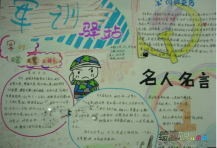 军训手抄报：军训驿站