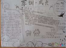 军训手抄报：勇敢，毫不畏惧