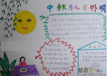 中秋节手抄报：故乡的中秋