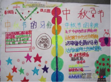 中秋节手抄报：乡下赏月
