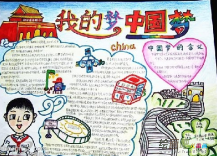 我的中国梦手抄报：放飞，我的中国梦