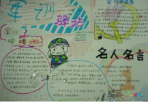 军训手抄报：军训过后