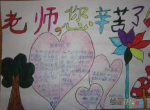 教师节手抄报：谢谢你我的老师