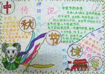 中秋节手抄报：照亮远方