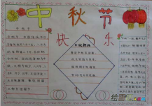 中秋节手抄报：梦中的月光