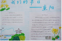 重阳节手抄报：重阳节登高习俗
