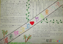 重阳节手抄报：重阳节手抄报模板