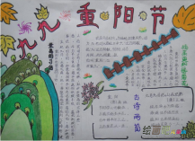 重阳节手抄报：重阳节手抄报花边